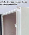 Heavy Duty Outdoor Electric Vehicle Charger Enclosure Rugged Cold Rolled Steel Weather Lock Box drainage channel design close-up