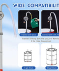 55 Gallon Drum Pump Heavy Duty Aluminum Manual Barrel Pump for Oil Transfer with Adjustable 5 to 55 Gallon Drums, wide compatibility