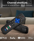 Two Pack Replacement Remote For Roku TV Compatible Smart TVs Infrared Universal Remote No Pairing Needed Just Insert Two AAA Batteries Works With TCL Hisense Onn Sharp Element Westinghouse Philips Roku TVs Batteries Not Included