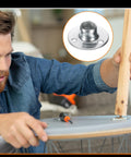 Premium M10 Tee Nuts With Included Screws And Galvanized Steel Round Base Flange Inserts for furniture assembly use.