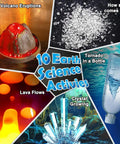 Kids Science Lab Kit With Seventy Plus Experiments A Fun Kid Friendly Chemistry Set For Boys And Girls, showcasing Earth science activities like volcano eruptions and crystal growth.
