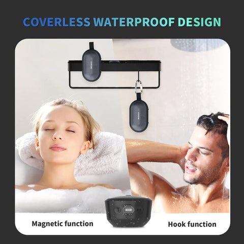 Wireless Portable Bluetooth Speaker With Deep Bass And Pro Sound IP67 Waterproof 24 Hour Playtime Magnetic Clip On Hang Design Rugged