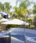 Mounted 4K WiFi IP Security Camera With Red And Blue Siren Lights, Motion Spotlight, License Plate And Face Capture
