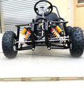24 Inch Go Kart Rear Live Axle Assembly With 610mm Steel Alloy Shaft And 23T End And 28T Center Sprockets For ATV Quad Drift Trike DIY Performance Heavy Duty Rear Axle Wide Vehicle Compatibility shown with go kart