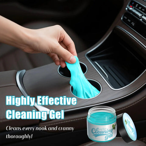 Mint Scented Car Cleaning Gel 160g Aromatherapy Dust Buster For Air Vents And Hard To Reach Corners Soft Gel Grabs Dust In Dashboard Console Crevices And Cup Holders With Fresh Mint Aroma, in car cup holder