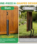 Comparison of Heavy Duty Fence Post Repair Kit With Galvanized Steel Stabilizers for enhanced stability and durability in landscaping.