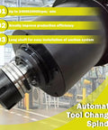 ATC Air Cooled Spindle Motor 9KW Workhorse With ISO30 Tool Holder, Automatic Tool Change, CNC Milling Spindle in industrial setting