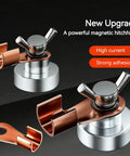 Heavy Duty Magnetic Welding Ground Clamp With Super Fast No Screw Tool Free Setup For Reliable Arc Safety And Solid Grounding Connection On Any Metal Spot For Pros Or Travelers Who Need Quick Fix - copper and steel design with strong grip