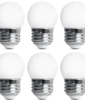 6-pack of 7.5 Watt E26 Base S11 Frost LED Light Bulb Soft White 2700K Non Dim Energy Efficient Cozy Warm Home Lighting