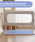 Extra Tall Toddler Bed Rail Guard For Kids, Adjustable Height, Foldable And Portable Bed Rail with breathable mesh, 48 inch long