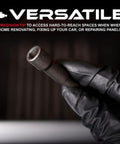 Gloved hand holding Industrial Strength Magnetic Nut Driver Bit Set 5/16 Inch Hex Bits, showcasing durable magnetic tip.