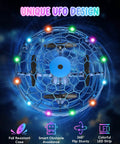 Kids Flying Toy Drone With 360 Degree Motion Sensor Gesture Control And LED Lights showcasing colorful LED effects
