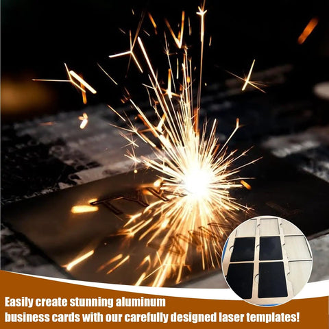Precision Laser Engraving Jig For Metal Business Cards And Nameplates, Universal Template Holder For Accurate, Sharp Engraving On Standard Sized Cards, Pro Grade Jig For Custom Branding on aluminum card during laser engraving