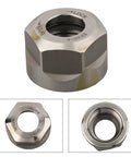 Fabaletta ER Collet Clamping Nut High 20CrMoTi Steel For CNC Milling Engraving Tool Holders BT NT MTA R8 Systems side view showing locking mechanism.