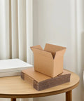 30 Pack Brown Kraft Corrugated Shipping Boxes for Mailing and Small Biz Storage on table