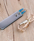 Two Pack Tattoo Foot Pedal Switch With Quarter Inch 6.35mm Plug And Stainless Steel Clip Cord, Long 1.5m Cable, Power Foot Control