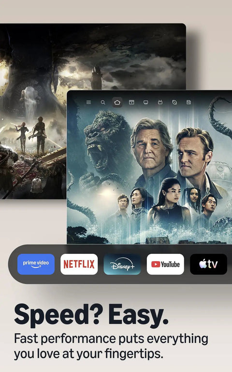 Upgrade Your Living Room Setup With This Killer 4K Streaming Stick Delivering Hella Vibrant Images Lightning Fast Playback And Rapid Wifi 6 Connectivity Paired With A Snappy Voice Remote For Total Binge Ready Entertainment Value. Image showcasing streaming options displayed on a TV.