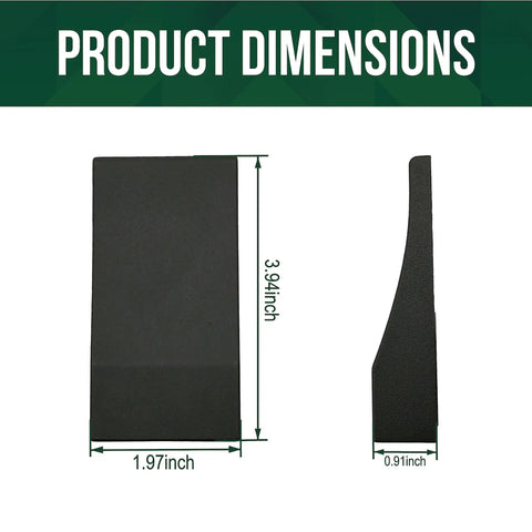 Dimensions of Low Voltage LED Wedge Deck Rail Light Kit 2W 2700K Warm Glow IP65 Black Die Cast Aluminum lighting.