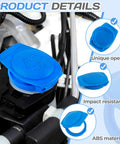 Detail view of OEM 3Q0955455 Windshield Washer Fluid Cap For Volkswagen Atlas GTI Tiguan Arteon Jetta installed on car