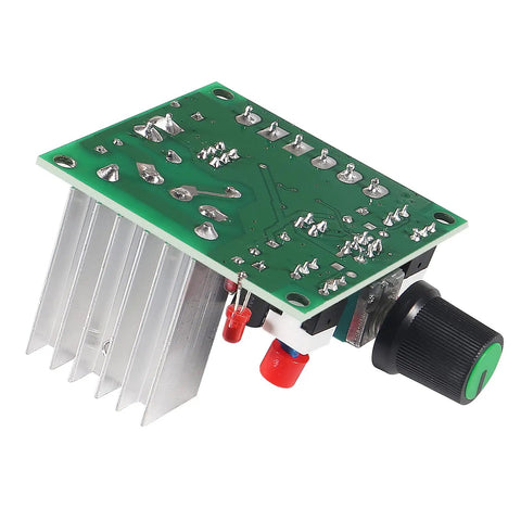 2 Pack Stepper Motor Driver Controller Board With PWM Adjustable Signal Generator For Controlling Motors Great For Your DIY Builds Compatible With DC 5 To 12V And 15 To 160V Inputs Speed Regulator For Smooth Precise Motion, rear view with heatsink