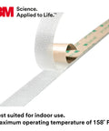 Clear Low Profile Reclosable Fastener Roll Crafted From Tough Polyolefin Tape With Interlocking Mushroom Heads Offers A Rock Solid Heavy Duty Grip. 1 inch by 50 yard clear tape.