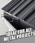 Copper Metal Roof Sealant For Aluminum Copper Galvanized Steel And Coated Metals Flexible Elastomeric Polymer Caulk UV Resistant 9.5 Oz Cartridge used on metal roof edge