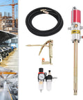 50 To 1 Ratio Air Operated Grease Pump With High Pressure Oil Injector Universal Gun Oil Water Separator and hose displayed