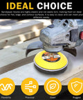 All In One Pro Grade Drill Polishing Kit For DIYers With 215 Pcs 3 Inch Wet Dry Sandpaper in use on wooden surface