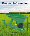 Grass Seed Spreader And Fertilizer Spreader For Lawn And Garden Use, Handheld 1.5L Capacity, Portable with Quiet Crank