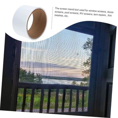 Window Screen Repair Tape Kit Self Adhesive Patch For Quick Fixes And Easy Installation Strong Adhesion For Windows And Doors Tents