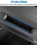 Dashboard Grab Handle Organizer For 2019 To 2025 Mercedes G Class W464 G550 G580 G63 AMG Interior Tray With Non Slip Rubber Liner installed