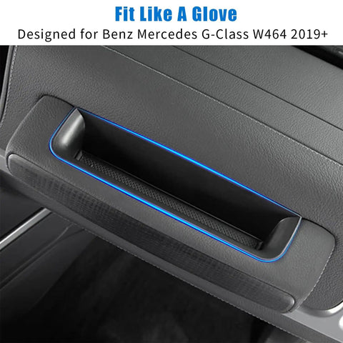 Dashboard Grab Handle Organizer For 2019 To 2025 Mercedes G Class W464 G550 G580 G63 AMG Interior Tray With Non Slip Rubber Liner installed