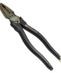High Leverage Side Cutting Pliers 8 Inch Workhorse Wire Cutter with black and gold finish