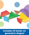 Translucent Geometric Shapes For Light Table Play Hands On Math Manipulatives For Kindergarten And Early Learners Pattern Blocks