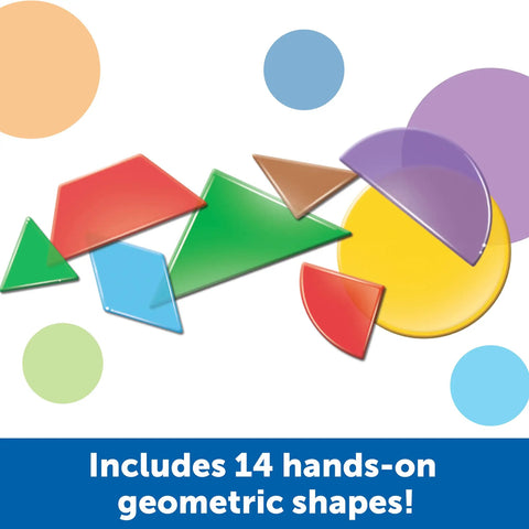 Translucent Geometric Shapes For Light Table Play Hands On Math Manipulatives For Kindergarten And Early Learners Pattern Blocks