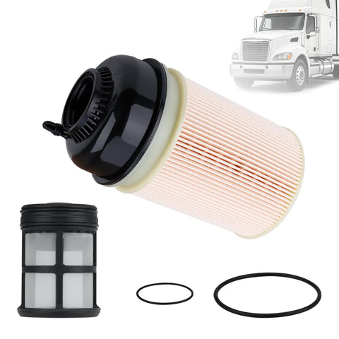 Premium Heavy Duty Engine Air Filter For 2013-2019 Freightliner Cascadia with replacement O-rings and pre-filter.
