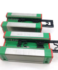 Linear Guide Rail Kit For CNC Machines And 3D Printers QEH20 Series Carriage And Slider Interchangeable Blocks For Smooth Rock Solid High Precision Motion Control In Everyday Automation, green rail block set