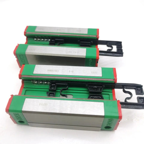 Interchangeable Linear Guide Rail System For CNC Machines And 3D Printers QEH15CA Dope Smooth Motion High Precision Carriage And Rail Easy Block Exchange Reliable Ball Bearing Guideway For Precision Automation, green rail blocks