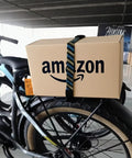 Heavy Duty Bike Rack Straps Adjustable From 16 To 40.5 Inches Black Nylon Universal Fit securing box on bike