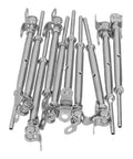 Sick Adjustable Top Rated T316 Stainless Steel Railing Kit 10 Kit Set Handles Weird Angles Keeps Things Rust Free Indoors Or Outdoors With Badass Heavy Duty Hardware For Cable Wire Systems For Your Decks And Stairs, 10-piece steel railing kit