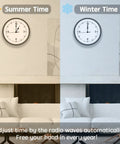 Radio Controlled Clock Movement DIY Kit With 0.67 Inch Axis 17mm WWVB Time Signal showing summer and winter wall clock