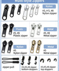 Zipper Repair Kit For Jackets, Coats, Backpacks, Luggage And More, 159-Piece Universal Zipper Fix Kit With Replacement Sliders.