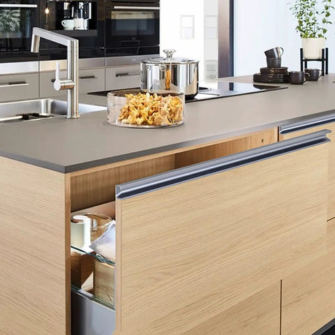 Super Slick Aluminum Fingertip Pull Handle For Kitchen Drawers And Cupboards With A Hella Tough Build That Handles Daily Hustle While Staying Rust Free And Easy Clean Adds Instant Style To Any Home Refresh