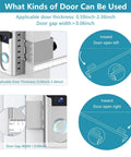 Diagram showing 2024 Updated Anti Theft Video Doorbell Mount With No Drill Adjustable Wedge Bracket For Home And Office Silver.