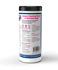 Back view of Anti-Static Pop-Up Wipes Pre-Moistened Ammonia-Free 70-Count Dispenser Remove Fingerprints Dust And Smudges