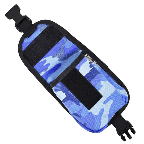 Scuba Diving Weight Pockets With QR Buckles, Durable 5lb Pouches For Stable Underwater Balance, Fits 2 Inch Belts, Camo Blue