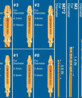 10 Piece Damaged Screw Extractor Set With 6 HSS 6542 Extractors And 4 Twist Drill Bits Titanium Gold Plated Surface