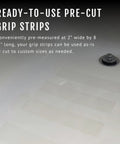Non Abrasive Grip Tape Strips 2 Inch By 8.5 Inch Pre Cut Heavy Duty Waterproof Anti Slip For Furniture Bathtubs Frames Gaming Indoor