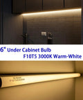 16 Inch Fluorescent T5 Replacement Bulbs 10W 3000K Warm White G5 Bipin Base 6 Pack over kitchen counter