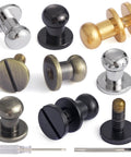 Six Pack Of Solid Brass Ball Stud Rivets For Leather Goods And Bags Hella Durable Metal Buttons For Diy Apparel Mods